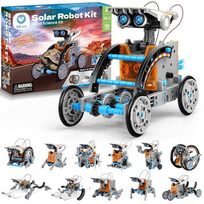 Solar Robot Kit 190pc STEM Solar Powered DIY Building Blocks Toy Gift for Boys
