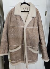 Overland Mens Sheepskin Rancher Coat Lined Po...