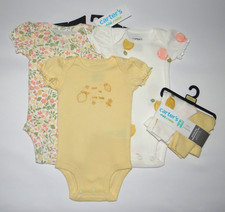 Baby girl clothes, Preemie, Carter's Child of Mine bodysuits  pant set "NEW"