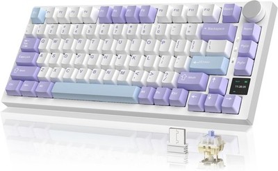 Mechanische Tastatur AK820PRO mit TFT Display, 2,4G kabellos Bluetooth 5.1, 75