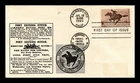 US COVER PONY EXPRESS CENTENNIAL FDC SCOTT 1154 BACK ROUTE MAP