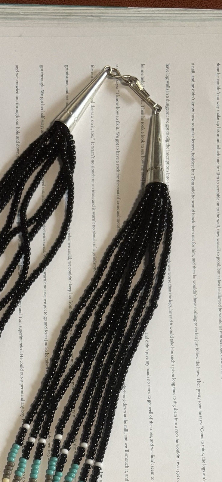 Beaded Statement Necklace Turquoise Multistrand N… - image 4