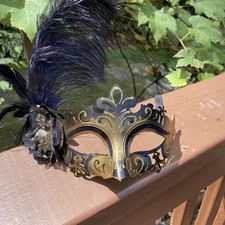 Greek Roman Venetian Ball Party Prom Masquerade Mask With Feather Party New Year