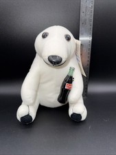 Vintage Coca Cola Plush Collection Polar Bear With Bottle Of Coca Cola