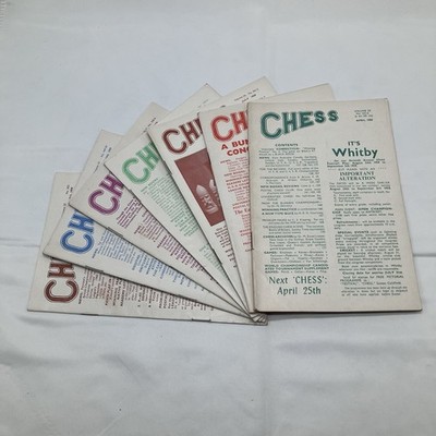 Chess Magazine - Bundle Of 7 Seven Vintage Chess Magazines From 1959