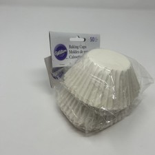 2 NEW Wilton White Baking Cups 50 Count 2.25 Diameter