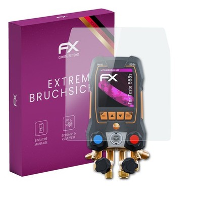 atFoliX Glasfolie für Testo 558s Displayfolie 9H Schutzpanzer Displayschutzfolie