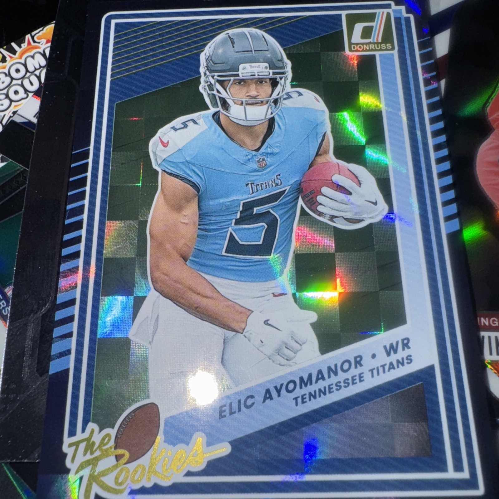2025 Donruss Elic Ayomanor The Rookies Titans RC #37