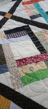 New Handmade Patchwork Quilt Farmhouse Big 108 X 84 Inches Inches.Free Shipping