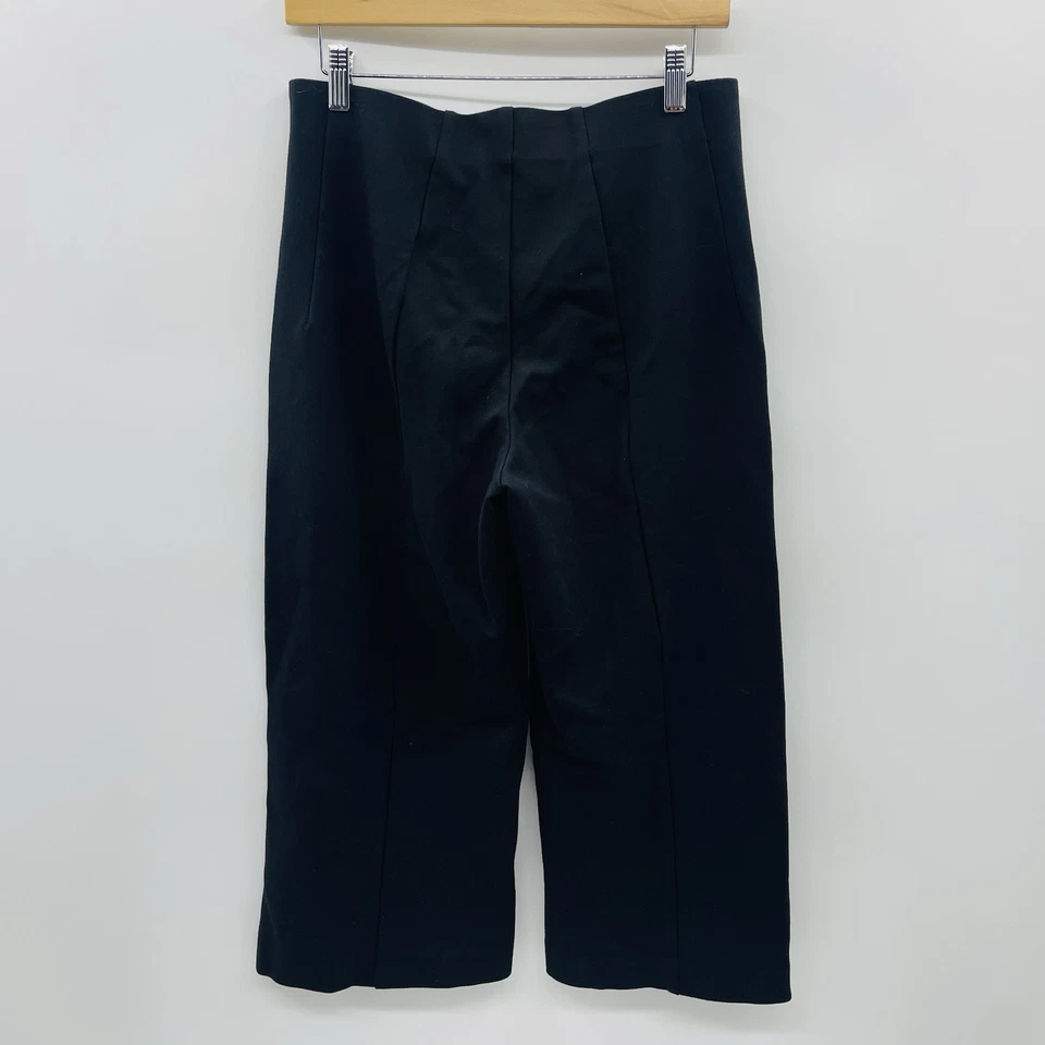 Joseph Ribkoff Mujer Talla 10 Pull On Ponte Tejido Pierna Ancha Pantalones Cortos en Negro Foto 4 de 4