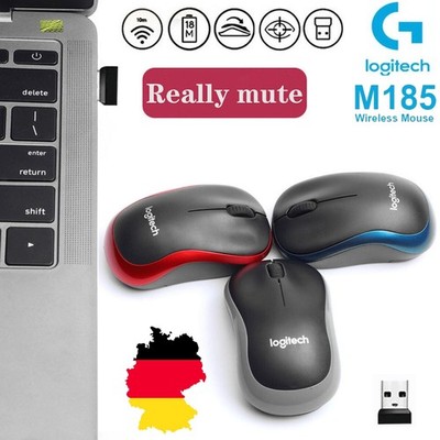 M185 Logitech Maus Wireless Schnurlos Mouse Kabellos Funk + USB Empfänger