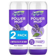 Swiffer Power Mop Refill Solution, Floor 25.35 Fl Oz Pack of 2 , Purple
