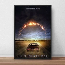 Supernatural Poster No Frame, Movie Poster, TV Series Poster, Wall Decoration