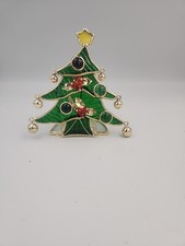 Vtg Christmas Tree Tealight Candle Holder Stained Glass Decorative Collectibles