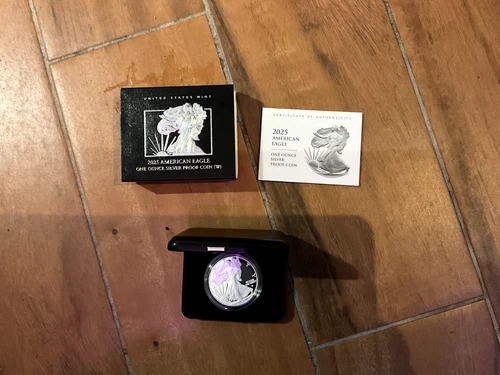 2025 $1 Proof W American Silver Eagle 1 oz in mint box w/ COA