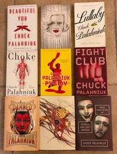 Lot of 9 Chuck Palahniuk Books ~ 3 1st Ed HCs - Damned, Rant, Make Something Up+