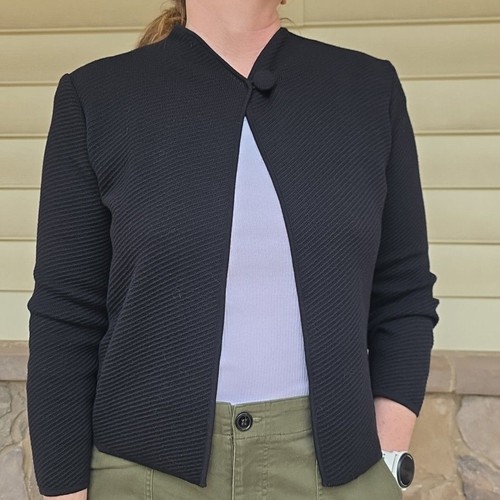 Max Mara, Vintage Max Mara Sweater Cardigan Wool M Italian Designer Luxury Minimalist