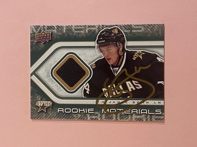 Jamie Benn 2009-10 Upper Deck Rookie RC Game Used Jersey IP Auto Autograph 