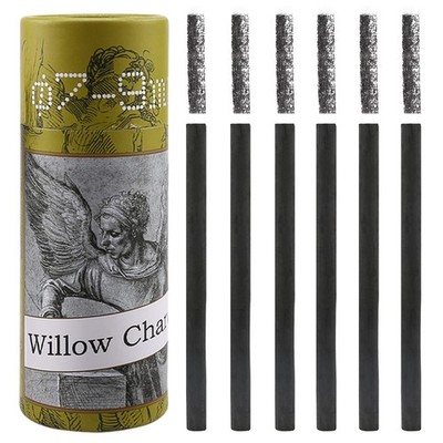 LOONENG Willow Charcoal Sticks, Natural 1 Count (Pack of 1), Black 