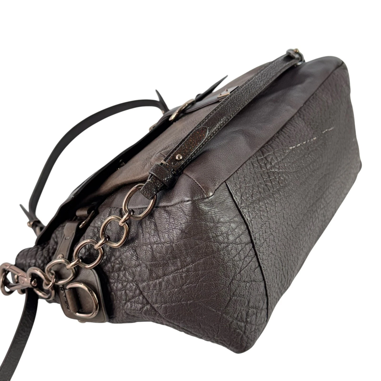 Borsa a tracolla Coach Pinnacle Eva Lake in pelle marrone edizione limitata