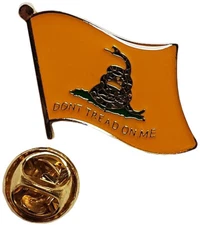 Trump 2024 Gadsden Don't Tread On Me Flag Bike Hat Cap lapel Pin 