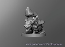 Fungus Rat Creature Monster Manual 28mm Scale DND D D Miniature SB