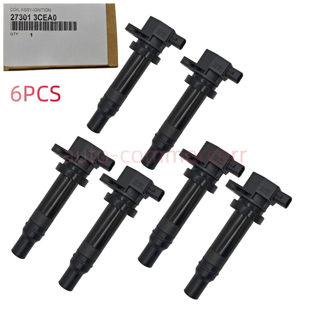6PC Ignition Coil For 11-19 Hyundai Grandeur Azera Santa Fe 3.0L