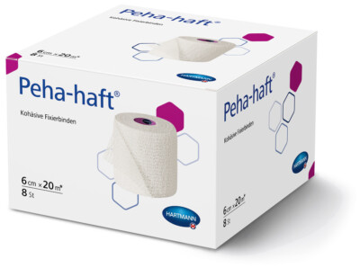 Peha-haft  Fixierbinde 6cm x 20 m Hartmann latexfrei kohäsive, elastische Binde