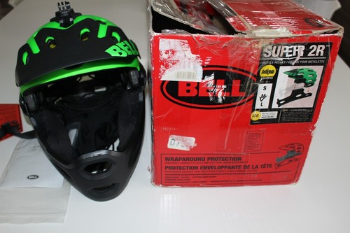Bell Bicycle Helmet Super 2R Size Medium Green/Black New Open Box - Picture 11 of 11