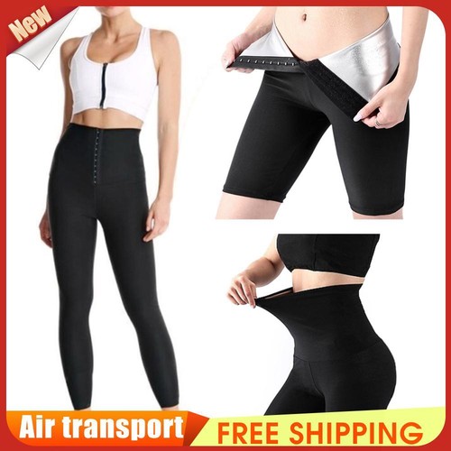 UK Body Shaper Hose Sauna Schlankheitshose Damen Fitness Shapewear Training Leggin