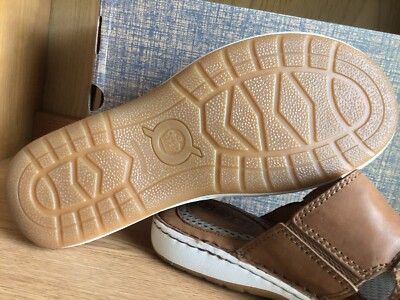 Born Flores Leather Sandal Slides Men Brown Size 12 EU 46  display picture 2