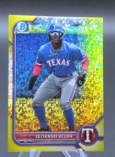 2022 Bowman Chrome Prospects Yellow Mini-Diamond Refractor /75 Luisangel Acuna