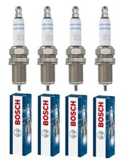 4x Genuine Bosch Spark Plugs Double Platinum For VW Golf 2.0 GTI MK6