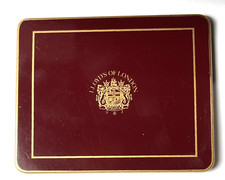 Vintage Lloyds of London Wooden & Felt Coaste...