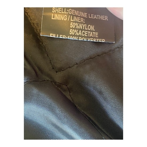 Motorcycle Jacket Men's Interstate Leather Black Motorcycle Jacket Size 46 - Picture 15 of 18