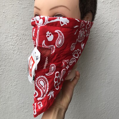 Burton Face Mask Scarf snowboard biker bandana Red