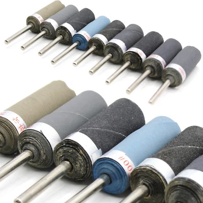 Schleifbänder Schleifhülsen für Dremel Proxxon Körnung 180 bis 7000 polieren Neu