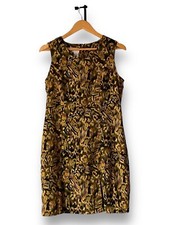 Betsy Lauren Vintage Sleeveless Vacation Beach Sheath Dress Size 10 Clean Lines