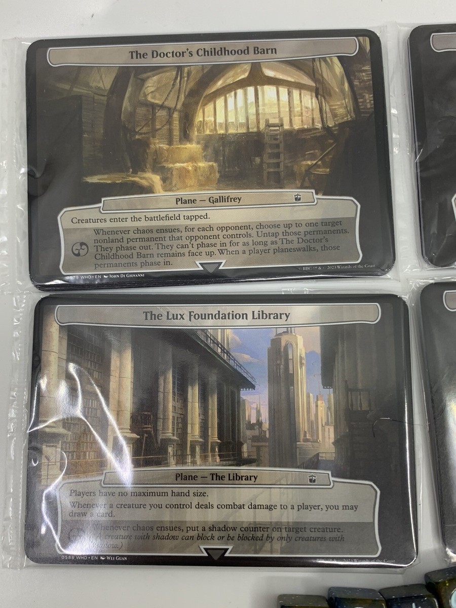 MTG Doctor Who - Complete Set 40 Planechase Cards with All 4 Dice - New & Sealed | eBay MTG Doctor Who - Complete Set 40 Planechase Cards with All 4 Dice - New & Sealed | eBay
