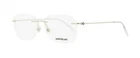MONT BLANC MB0075O 003 Silver Rimless Brille Eyeglasses Glasses Frames 56-16-145