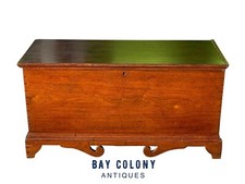 ANTIQUE QUEEN ANNE WALNUT SOUTHERN BLANKET BOX CIRCA 1780 - NORTH CAROLINA