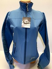 Womens Medium M Cloudveil Cyclone Serendipity Soft Shell Jacket Coat Phelps Blue