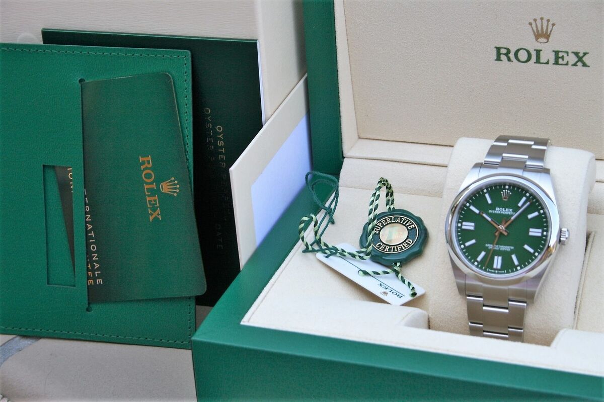 Rolex Oyster Perpetual 41mm Green Novelty Superalloy 904L Rolex Oyster Perpetual 41mm Green Novelty Superalloy 904L