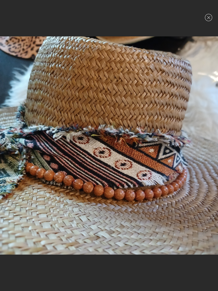 Wyeth boho straw  hat SALE Wyeth boho straw hat | eBay main image 2