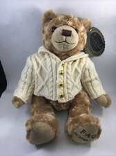 FAO Schwartz Teddy Bear Year 2017 Bear in Sweater 12" Sitting Stuffed Animal