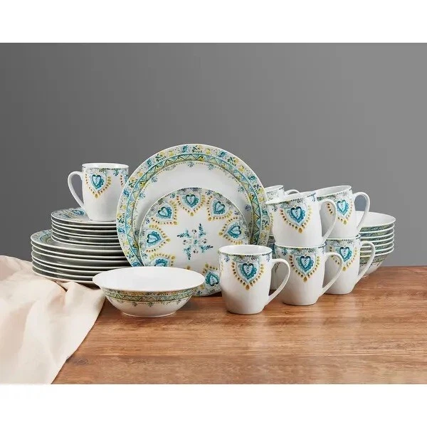 Blue and clearance yellow dinnerware sets