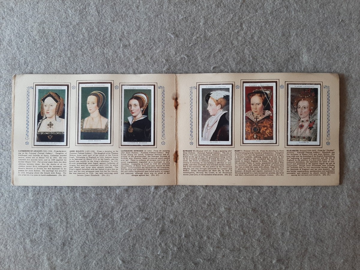 Players Cigarette Tobacco Cards Book Set 46 Kings & Queens of England  1066-1935