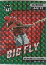 2022 Panini Mosaic #BF-11 Nicholas Castellanos Big Fly Green Mosaic