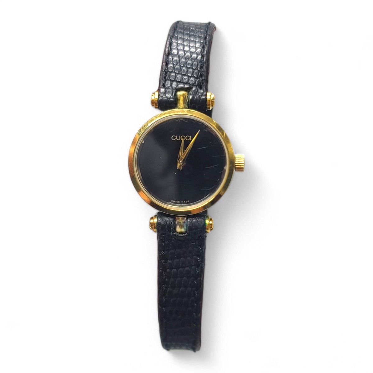 Womens Gucci 2000m Watch Black And Gold Running New Battery Womens Gucci 2000m Watch Black And Gold Running New Battery