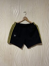 1980s 1990s ADIDAS VINTAGE GOALKEEPER FOOTBALL SOCCER SHORTS sz M 6 MEN BLACK